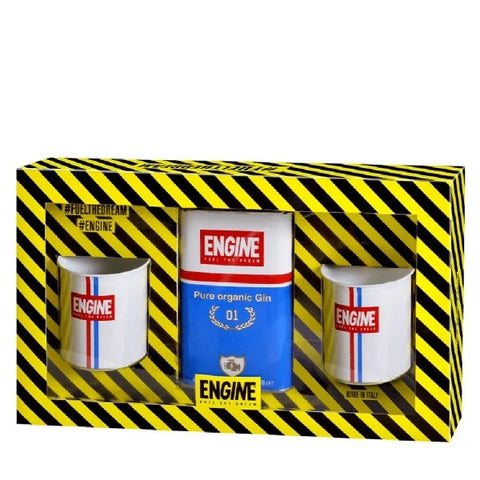 Engine Pure Organic No. 1 Gin + 2 Metal Cups Gift Set