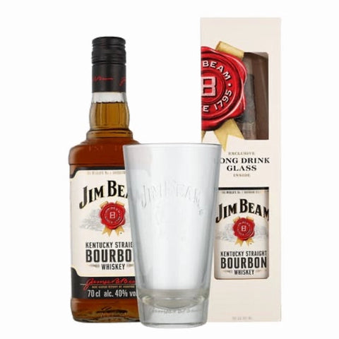 Jim Beam Bourbon - Gift Pack with Glass