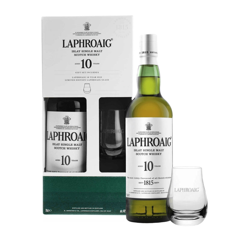 Laphroaig 10Y Islay Single Malt Glass Gift Set | VP Laphroaig 10Y Islay Single Malt Glass Gift Set | VP