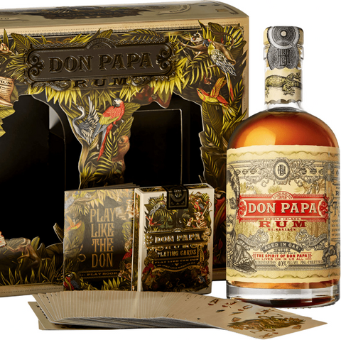 don papa single island gift with cards