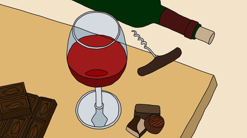 Wine and chocolate pairing