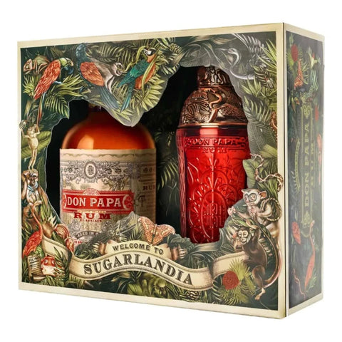 Don Papa 7Y Single Island Rum - Shaker Gift Pack