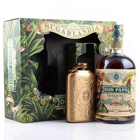 Don Papa Baroko Rum - Hip Flask Gift Set